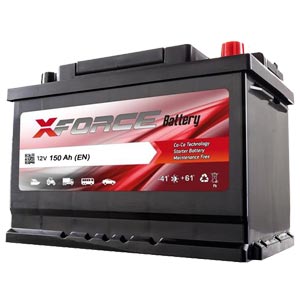 12 Volt 150 Amper XForce Ağır Vasıta Aküsü