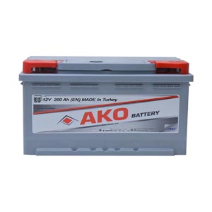12 Volt 200 Amper Ako SHD Kamyon-Tır-Otobüs Aküsü